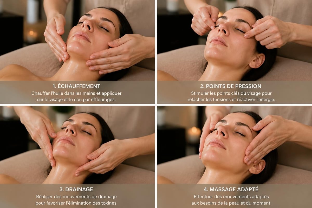 Application huile visage protocole