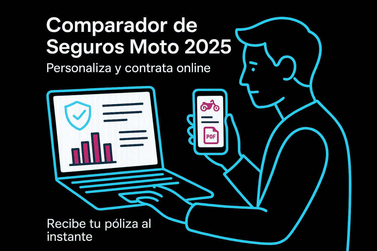 Paso a paso: cómo comparar seguros de moto online en 2025