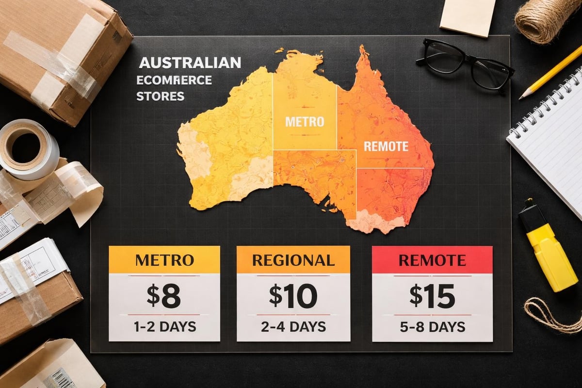 Australian shipping zones