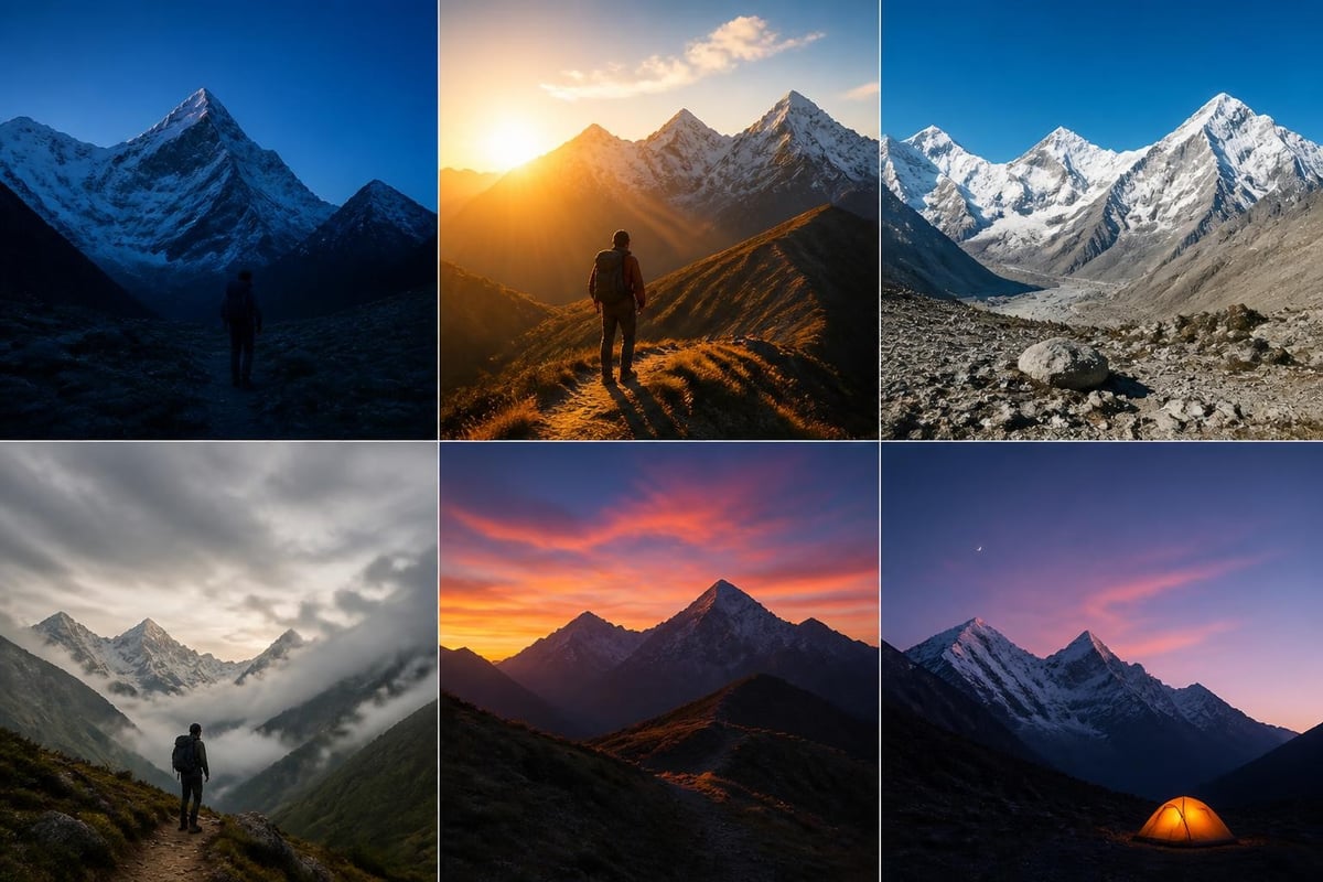 Golden hour photography timeline