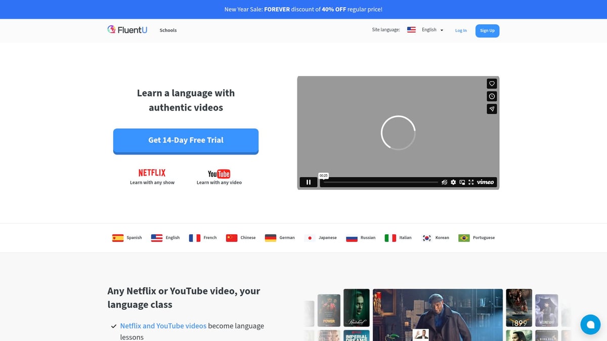 7 Essential 영어공부사이트 추천 리스트 2026 - FluentU
