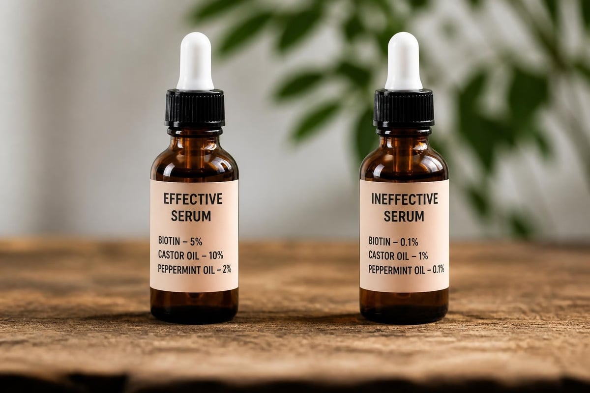 Ingredient concentration comparison