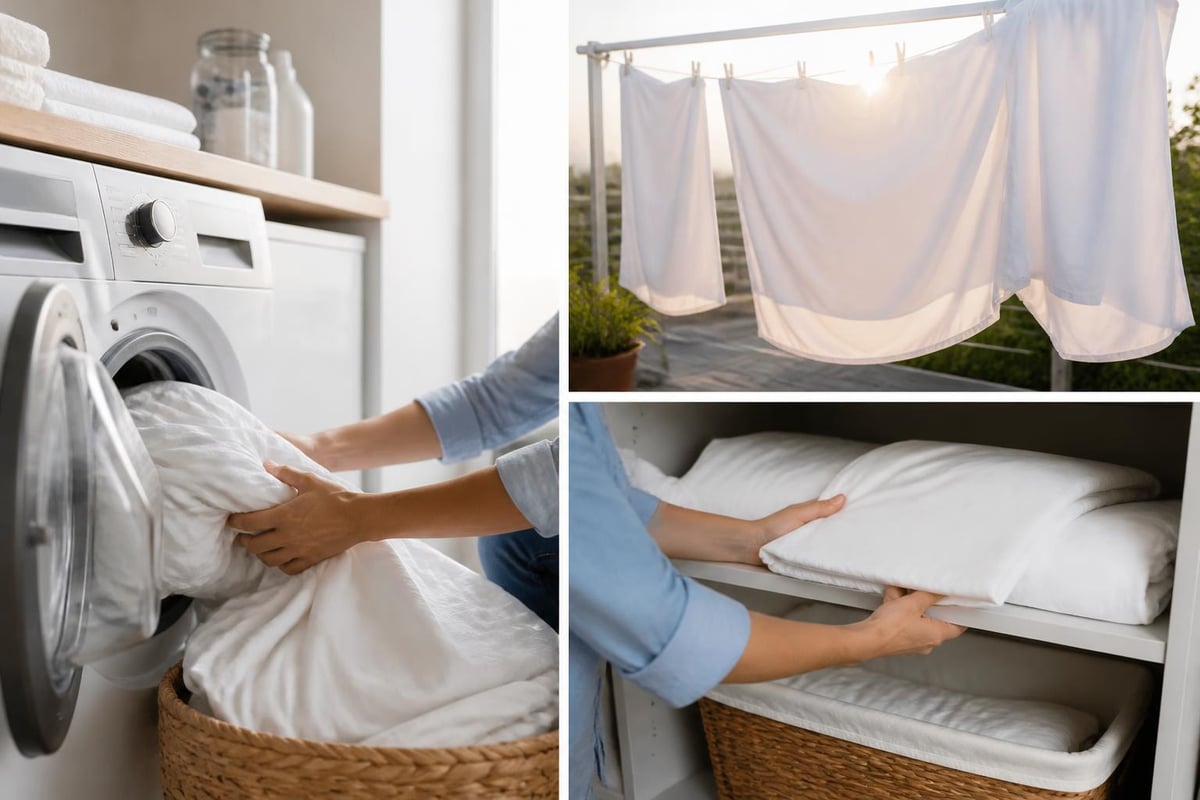 Bedding care routine