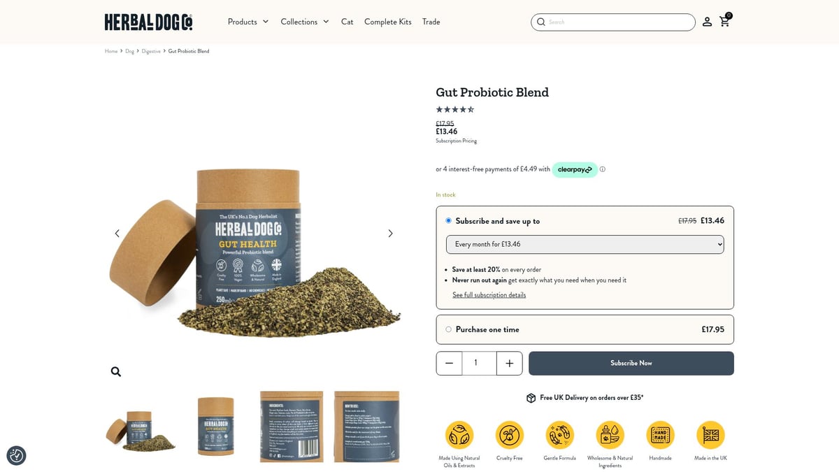 Top 6 Picks: Best Probiotic For A Dog in 2026 - Herbal Dog Co. Gut Probiotic Blend