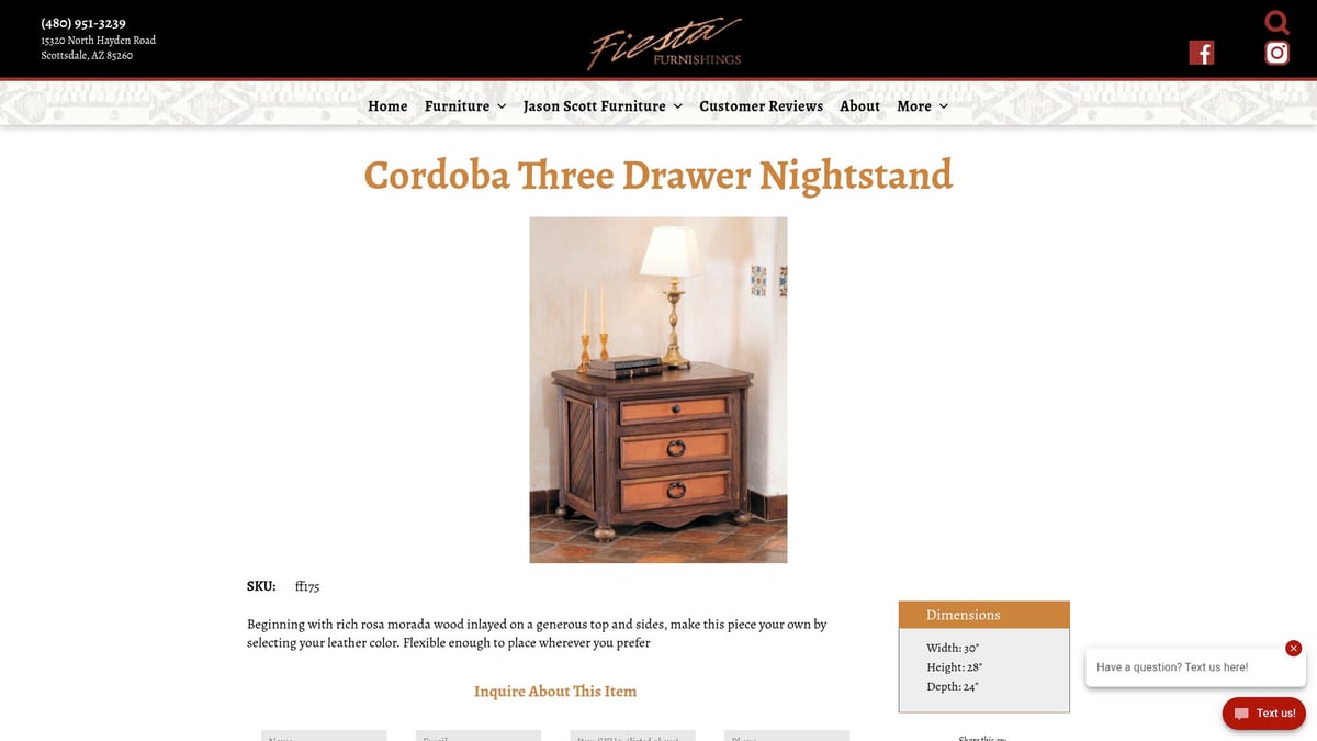 7 Best Rustic Nightstands to Elevate Your Bedroom in 2026 - Cordoba Three Drawer Nightstand – Fiesta Furnishings