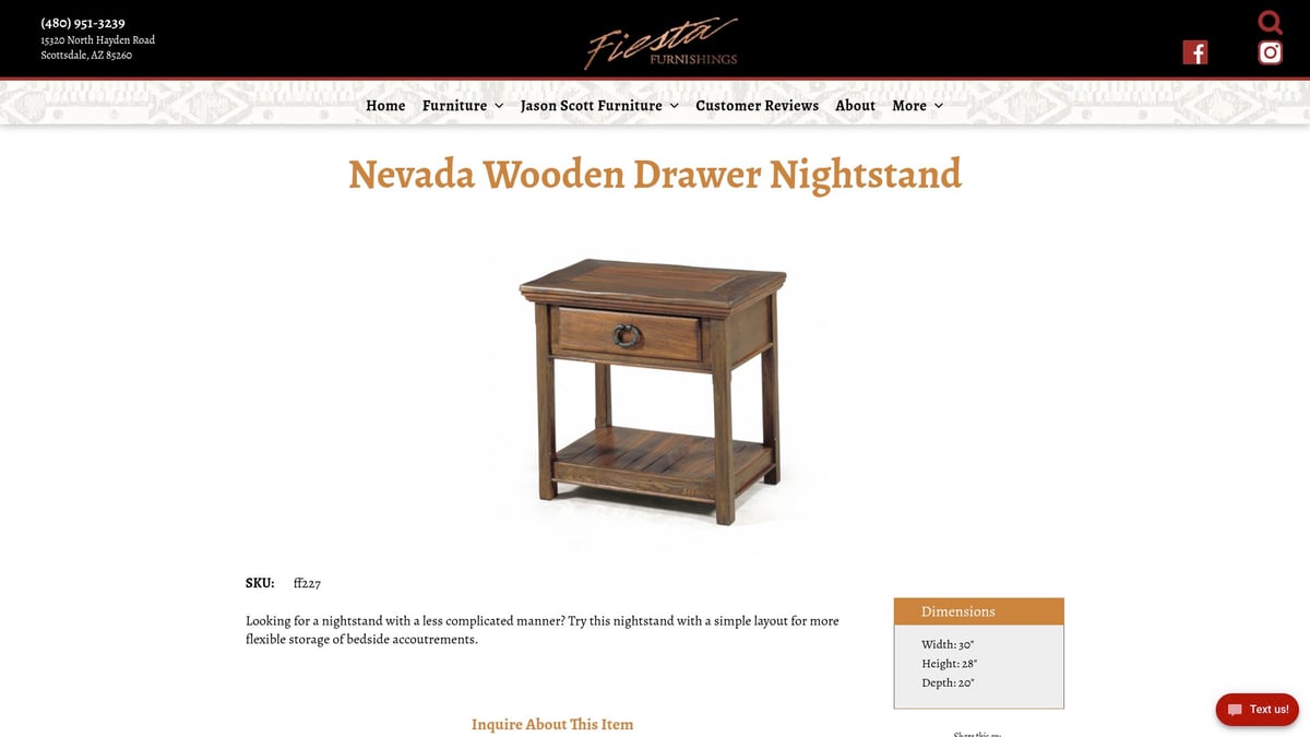 7 Best Rustic Nightstands to Elevate Your Bedroom in 2026 - Nevada Wooden Drawer Nightstand – Fiesta Furnishings