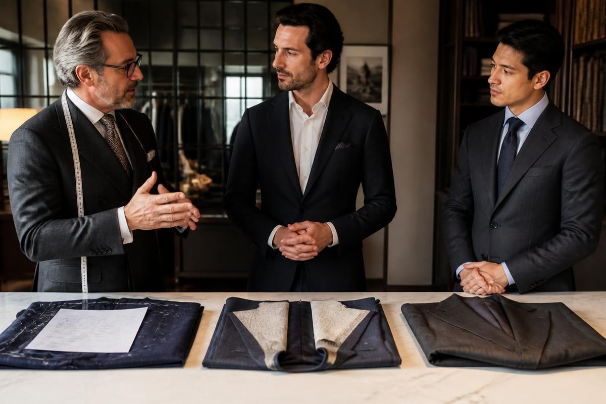 Custom suit creation process