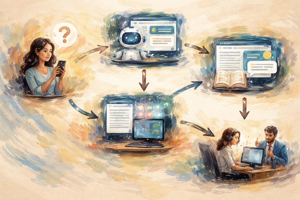 Customer service automation flow