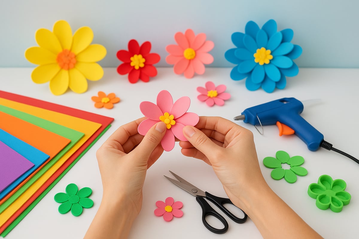 Step-by-Step Guide: How to Make Flower EVA Crafts