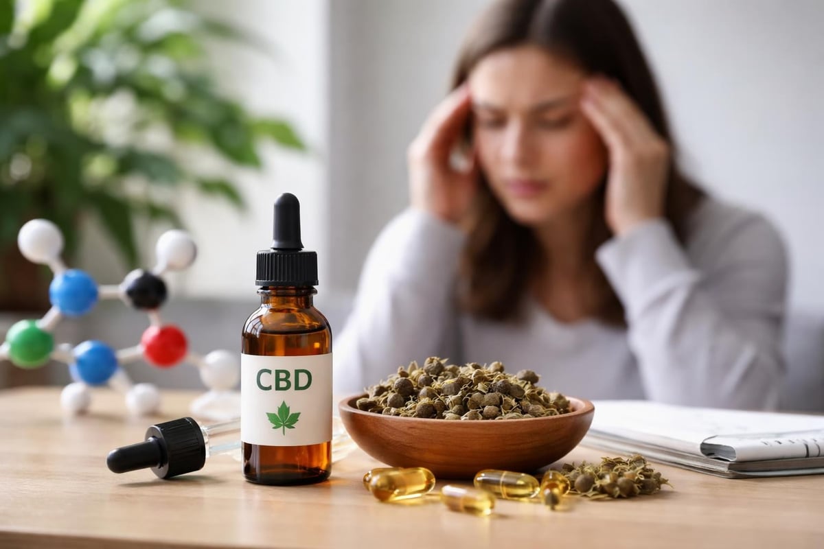 CBD mechanism for migraine relief