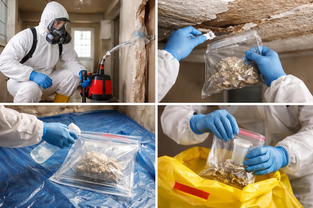 Asbestprobenahme Prozess