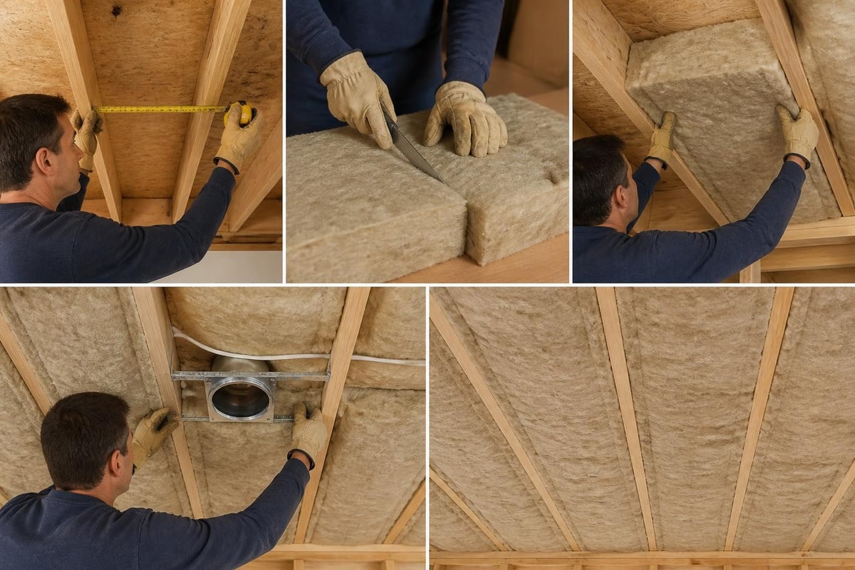 Installing ceiling batts