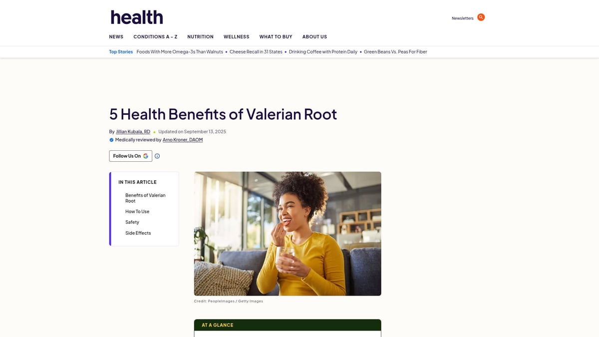 Top 8 Supplements for Anxiety: Natural Relief in 2026 - Valerian Root