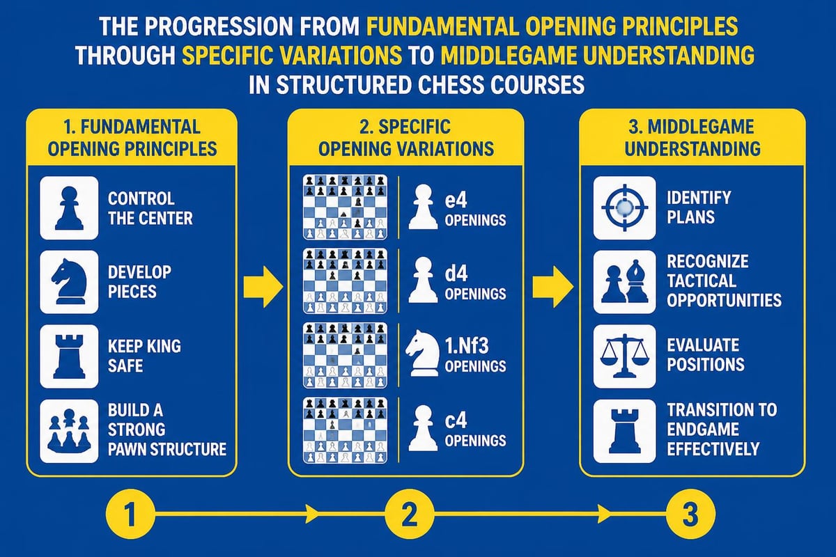 Chess opening learning progression
