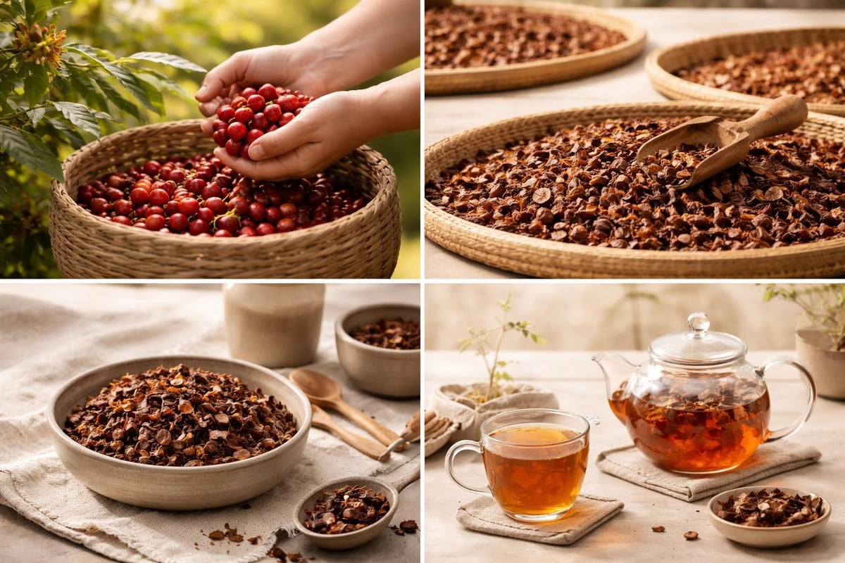 Cascara-Verarbeitung