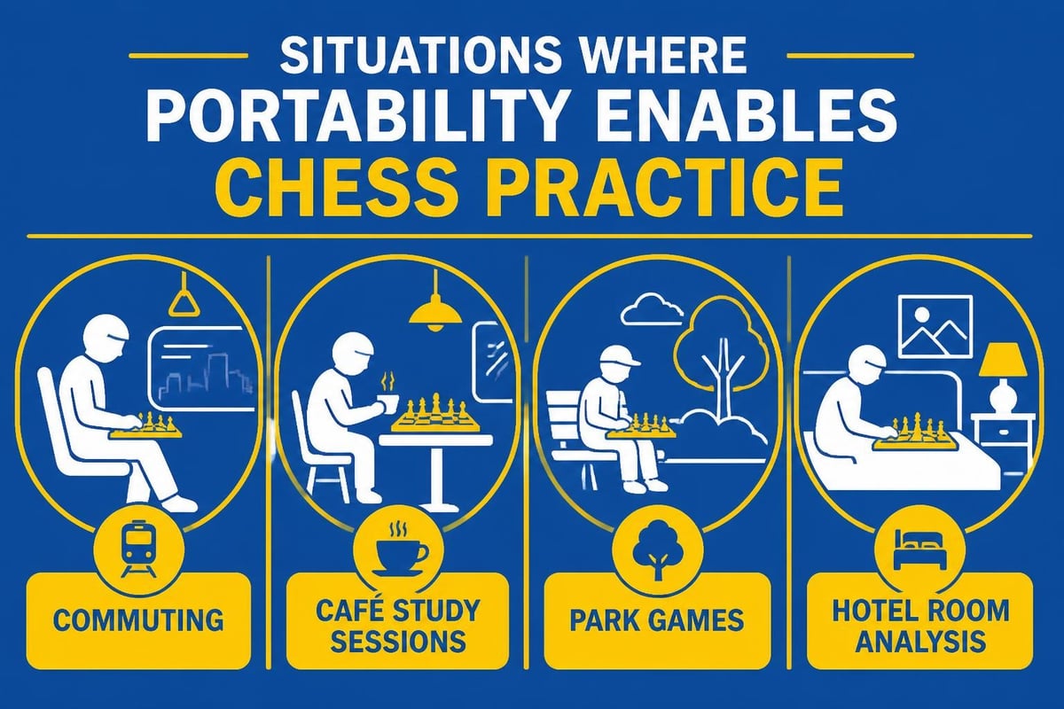 Travel scenarios where mini chess sets excel