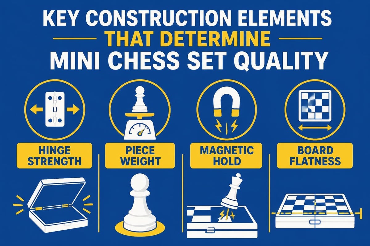 Quality features in mini chess sets