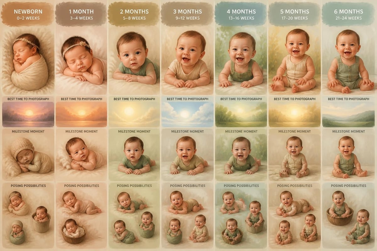 Infant photography timing guide