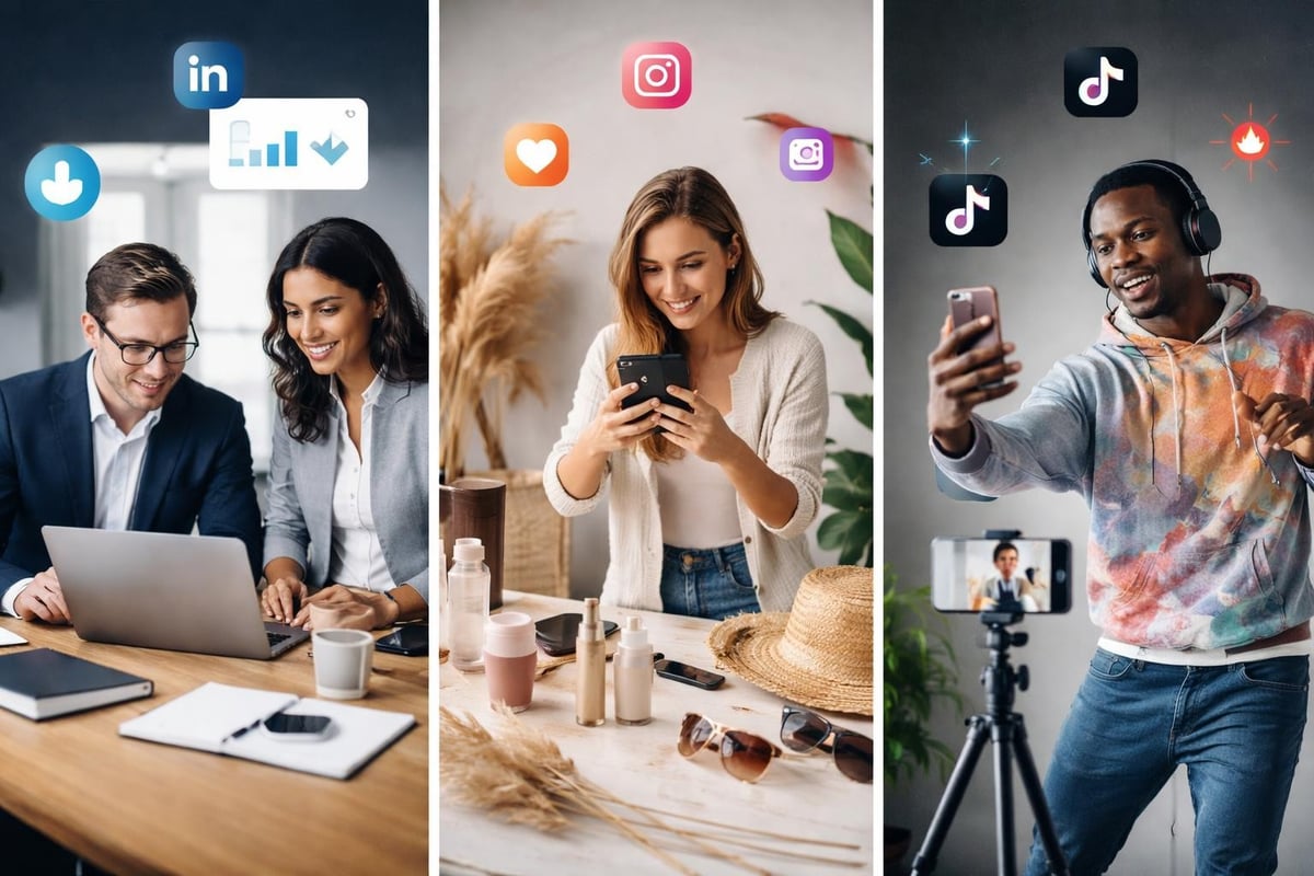 Social Media Plattformen Unterschiede