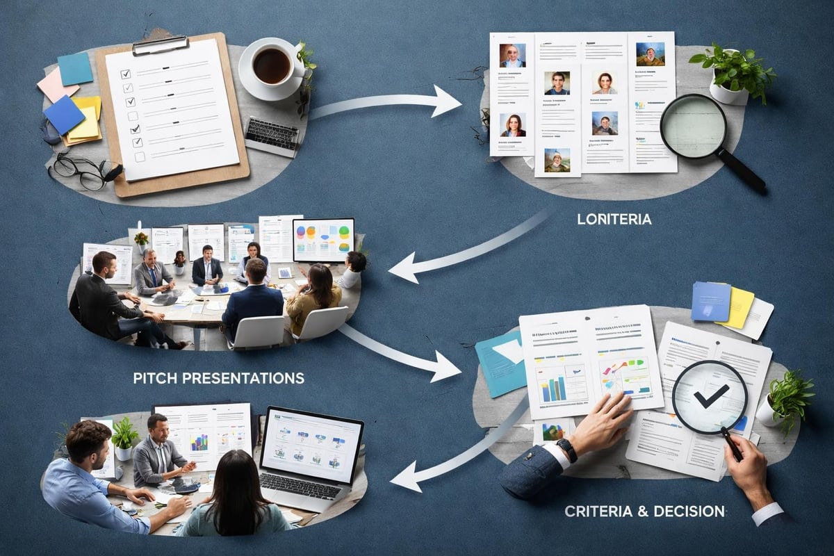 Agentur Auswahlprozess