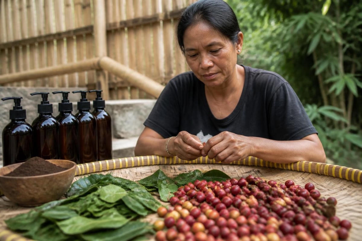 Circular economy of caffeine plants