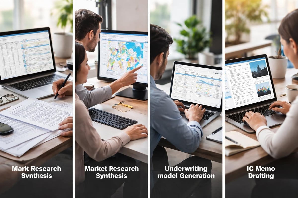 AI analyst workflow automation in CRE
