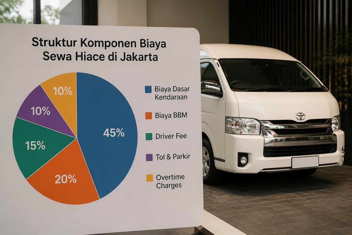 Breakdown biaya sewa Hiace