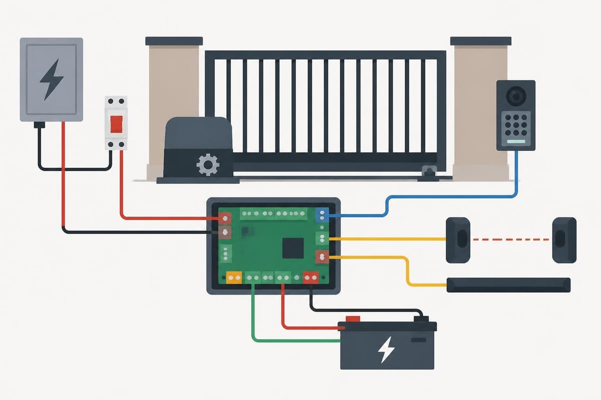 Gate Motor Wiring Diagram
