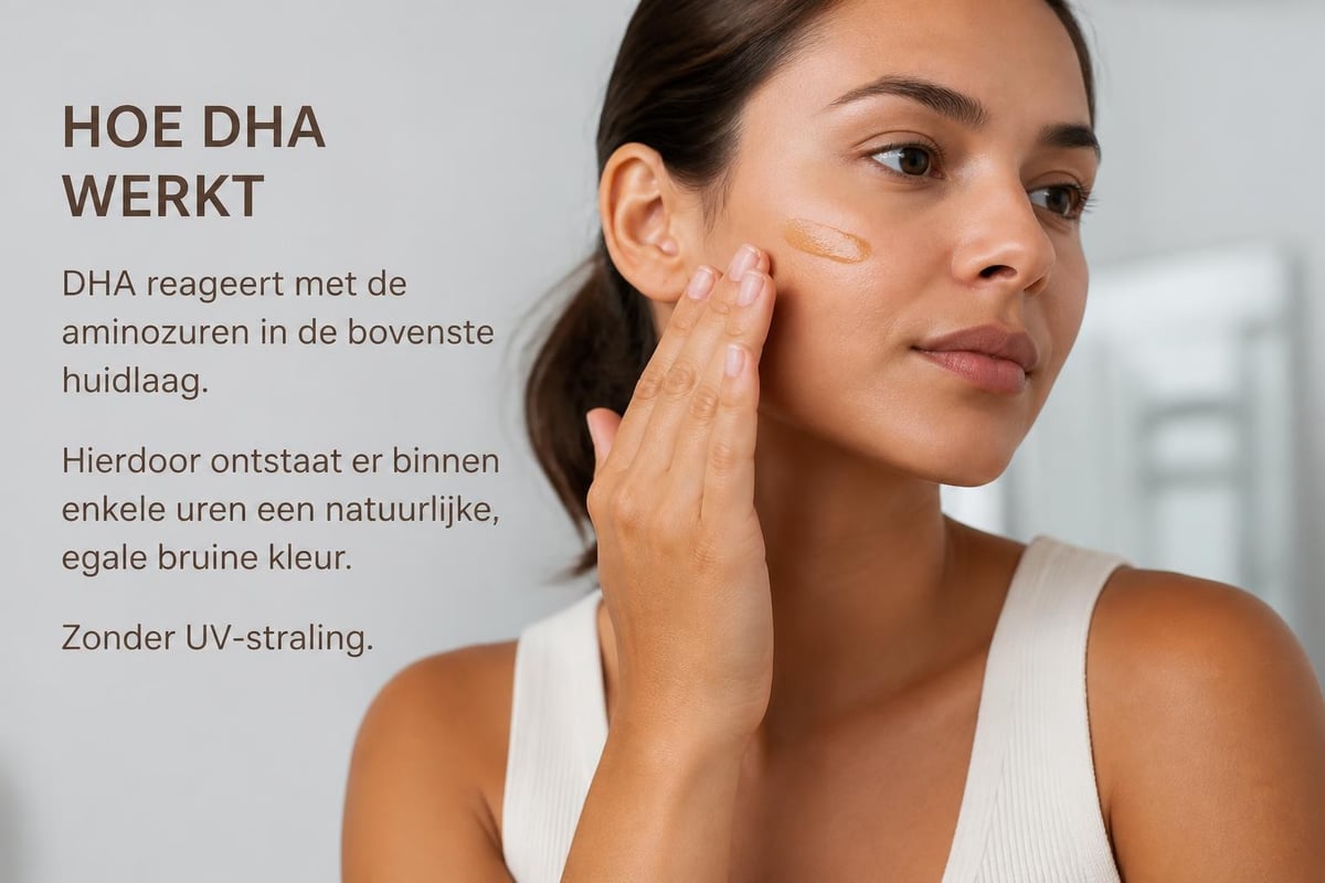 DHA ingrediënt werking in zelfbruiner