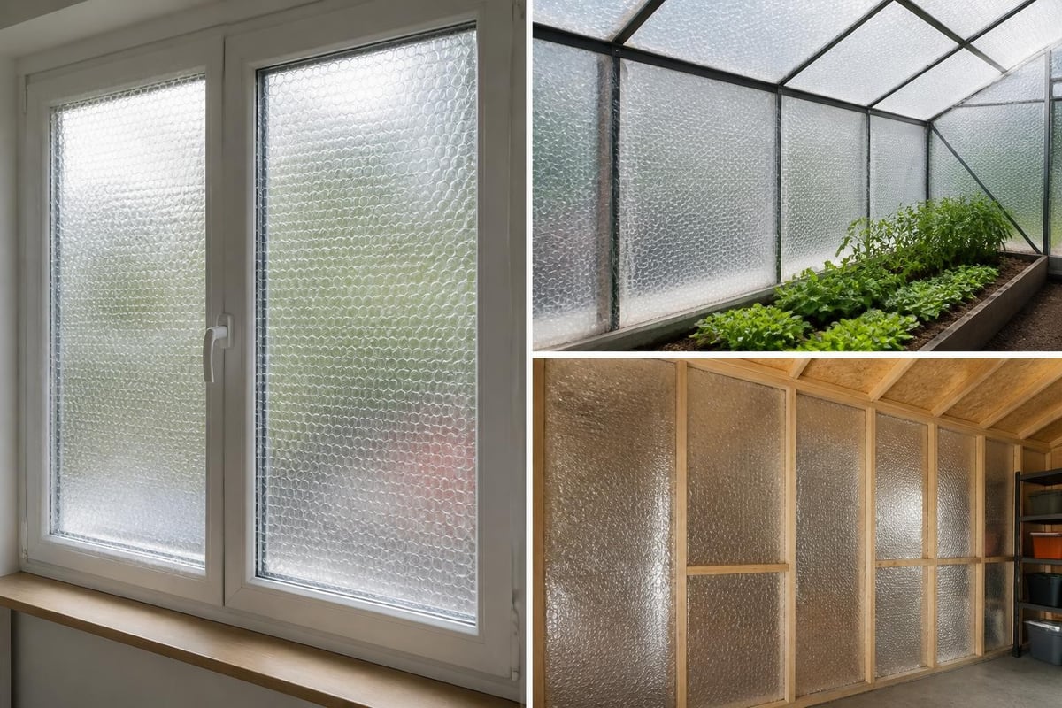 Bubble wrap insulation applications