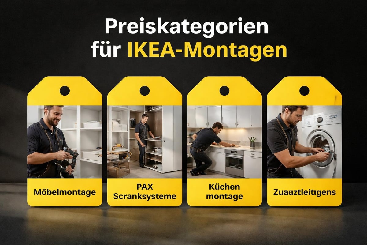 IKEA Montagekosten Kategorien