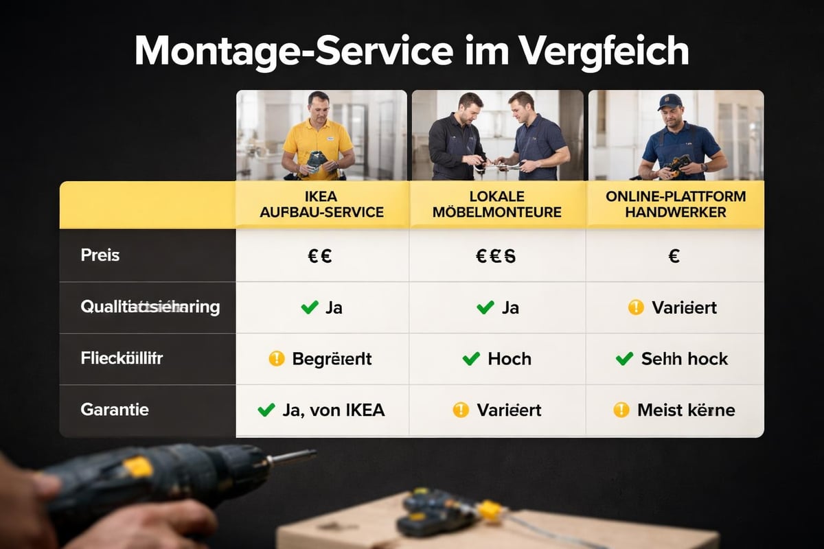Montageservice Vergleich