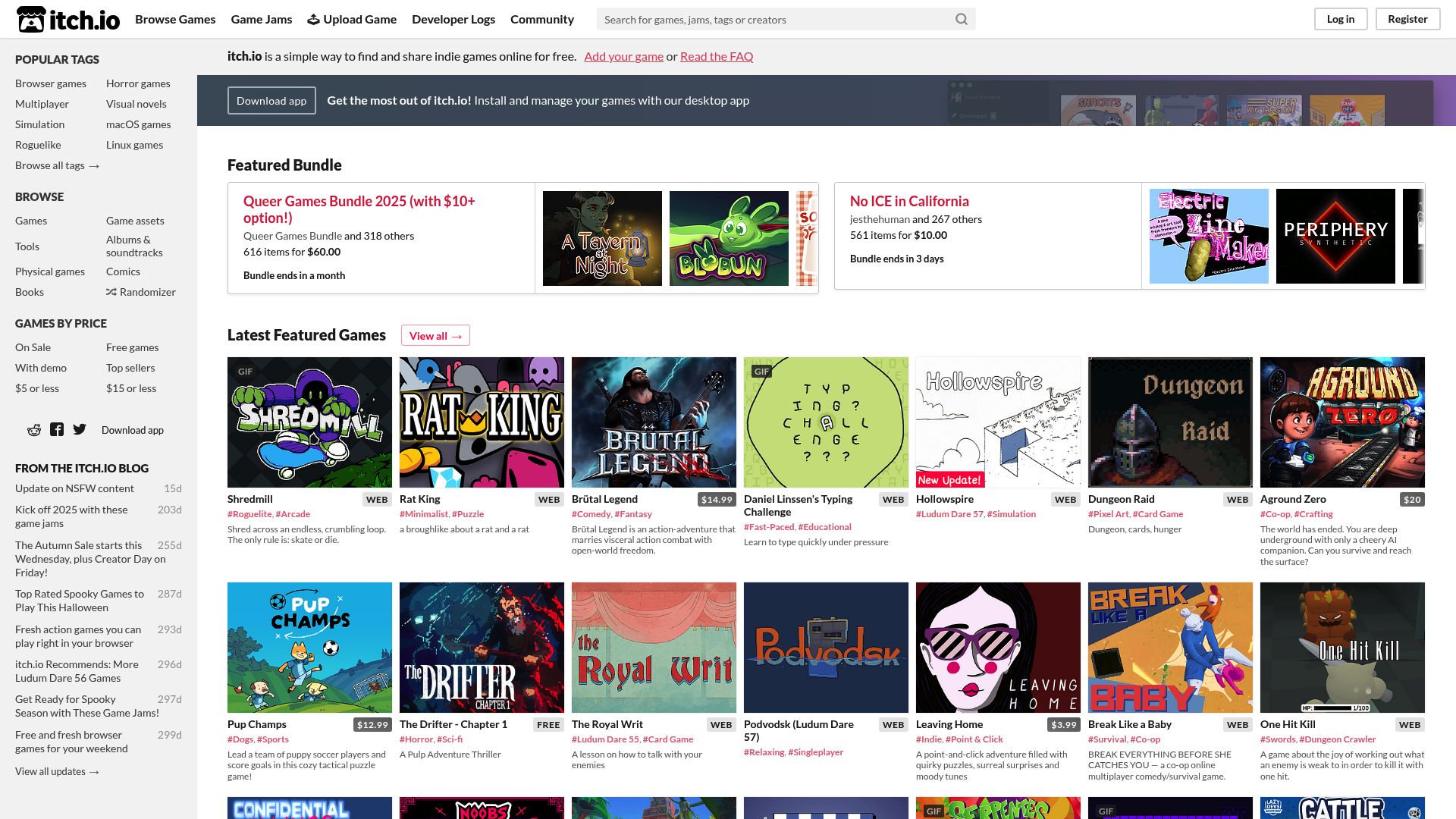 7 Best Places Where To Sell Digital Products For Free In 2025 - Itch.io