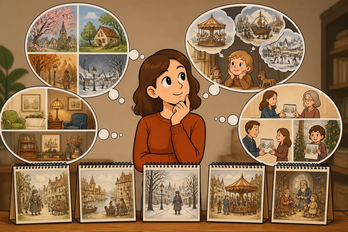 Anton Pieck calendar selection