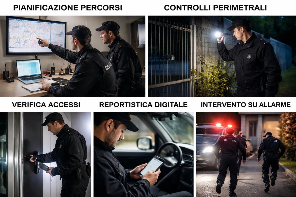Sistema di monitoraggio pattuglie vigilanza