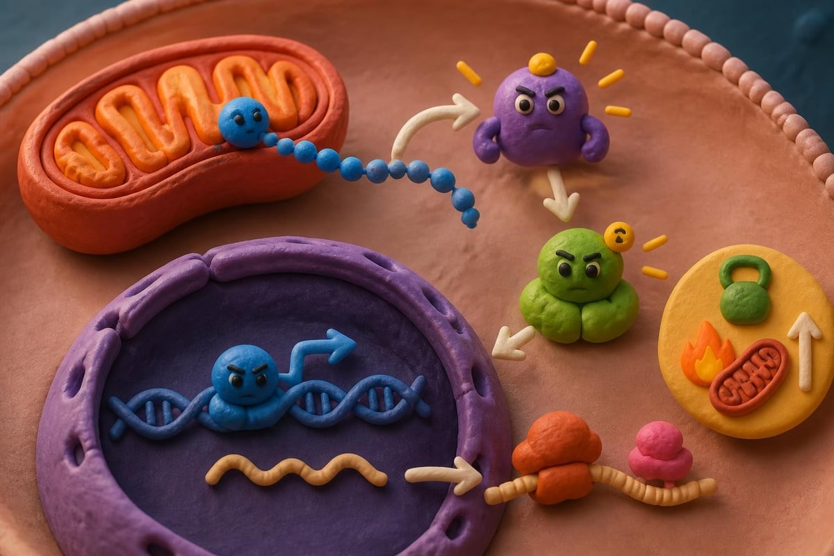 Mitochondrial peptide signaling