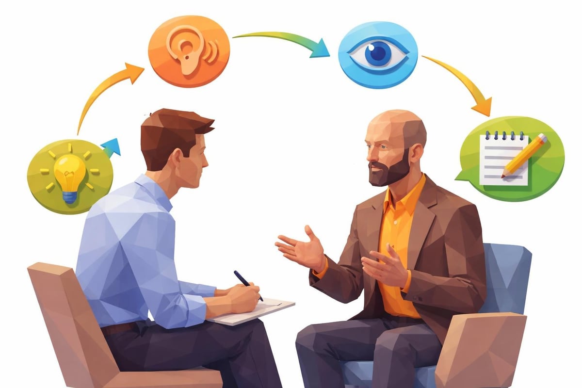 Active listening during expert interview