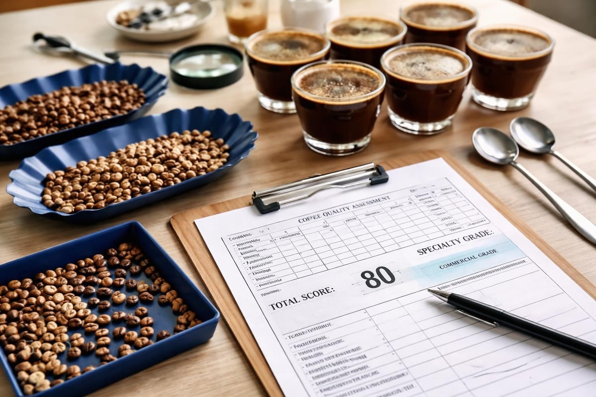 Specialty coffee grading scale