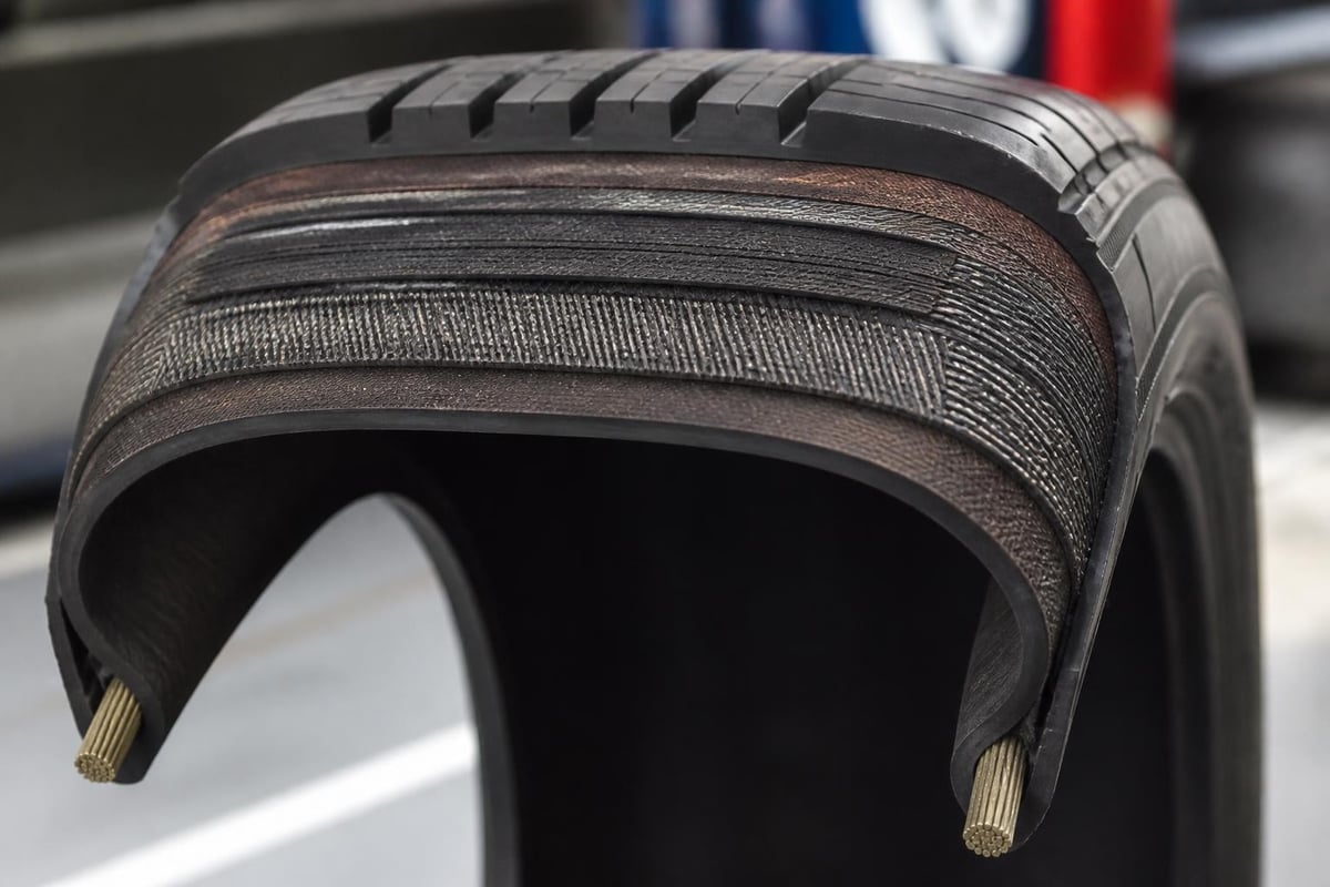 Car Tire Guide: Selection, Maintenance & Safety in 2026 2 Car tire cross-section