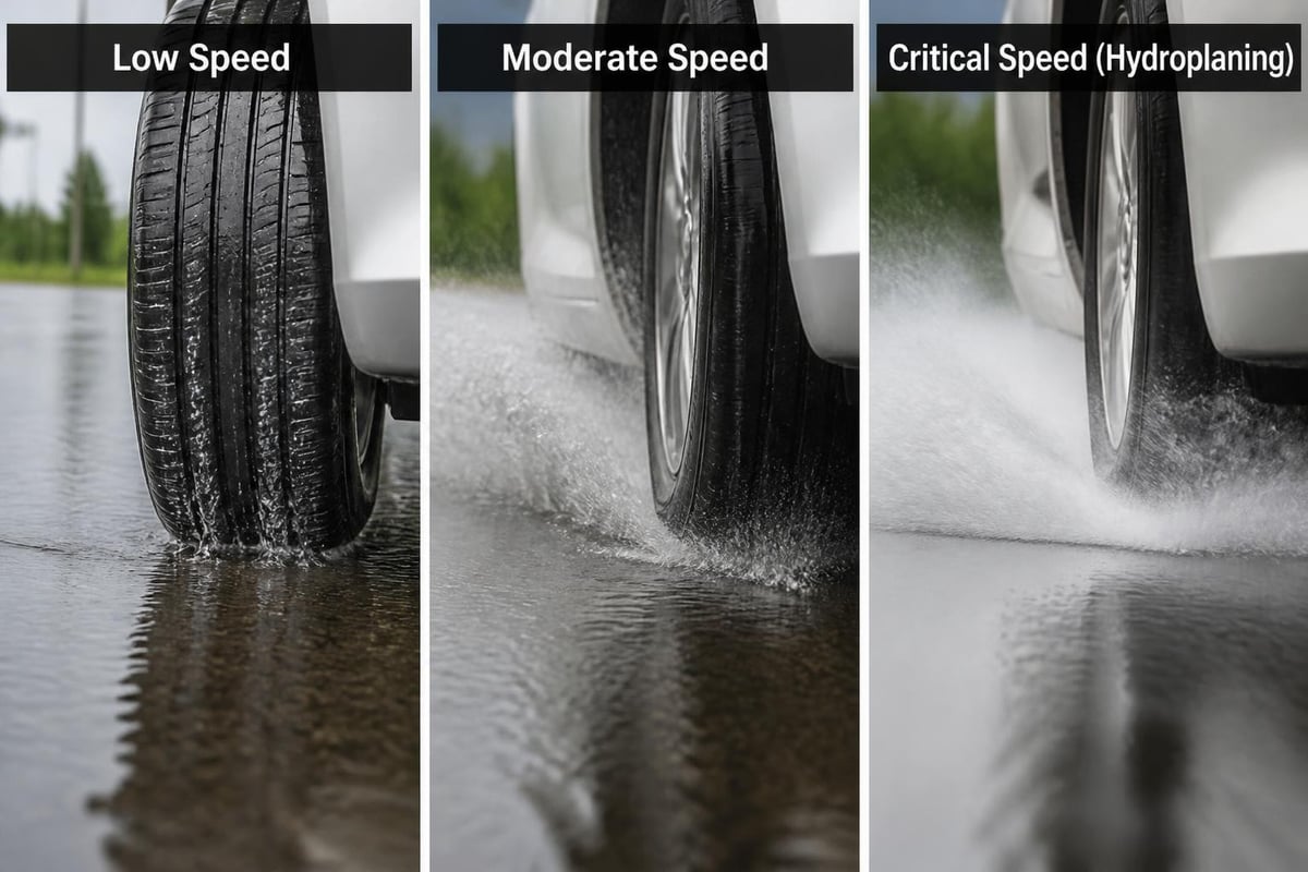 Car Tire Guide: Selection, Maintenance & Safety in 2026 4 Hydroplaning dynamics
