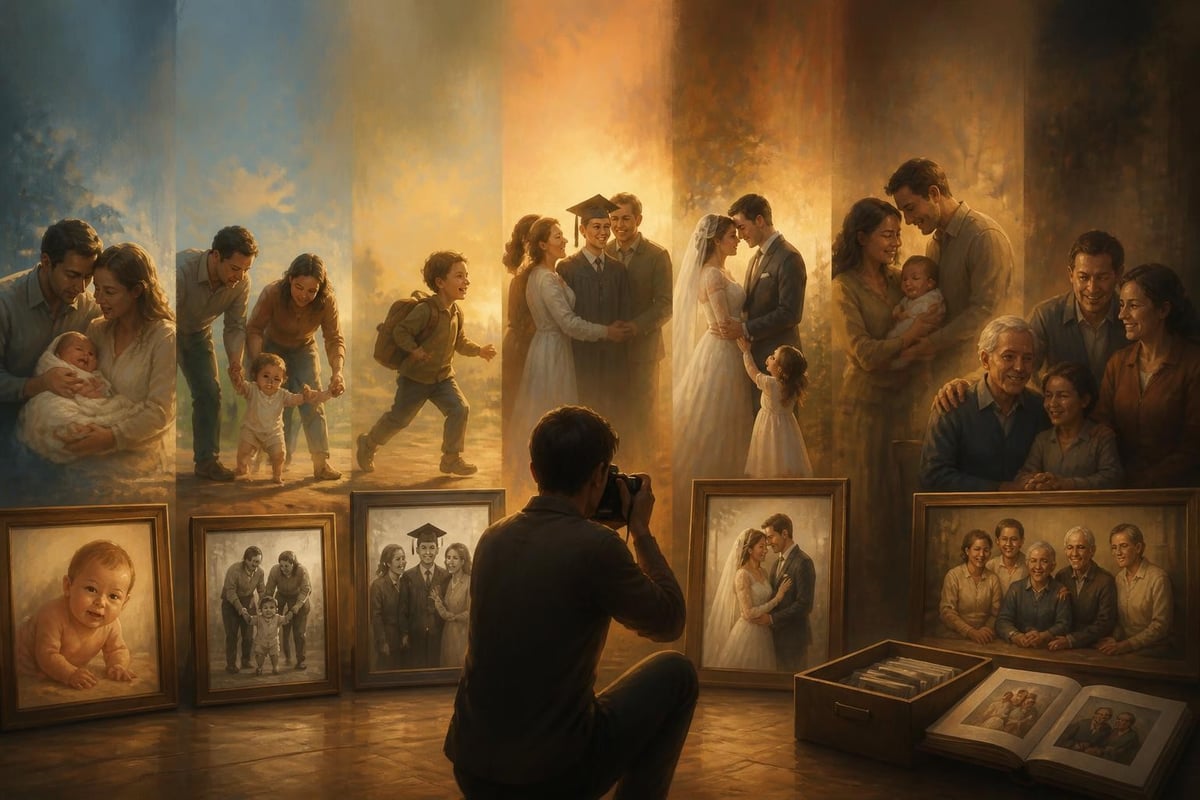 Family memories preserved through photography