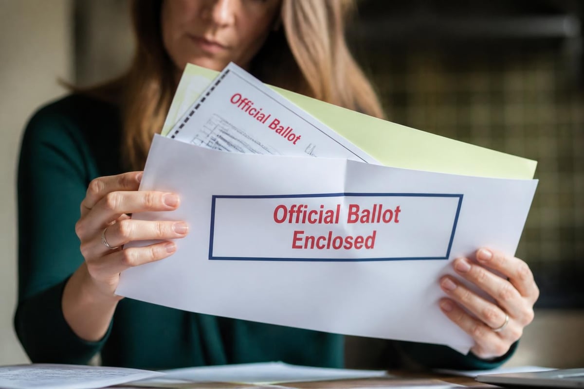 Mail-in voting distribution across states