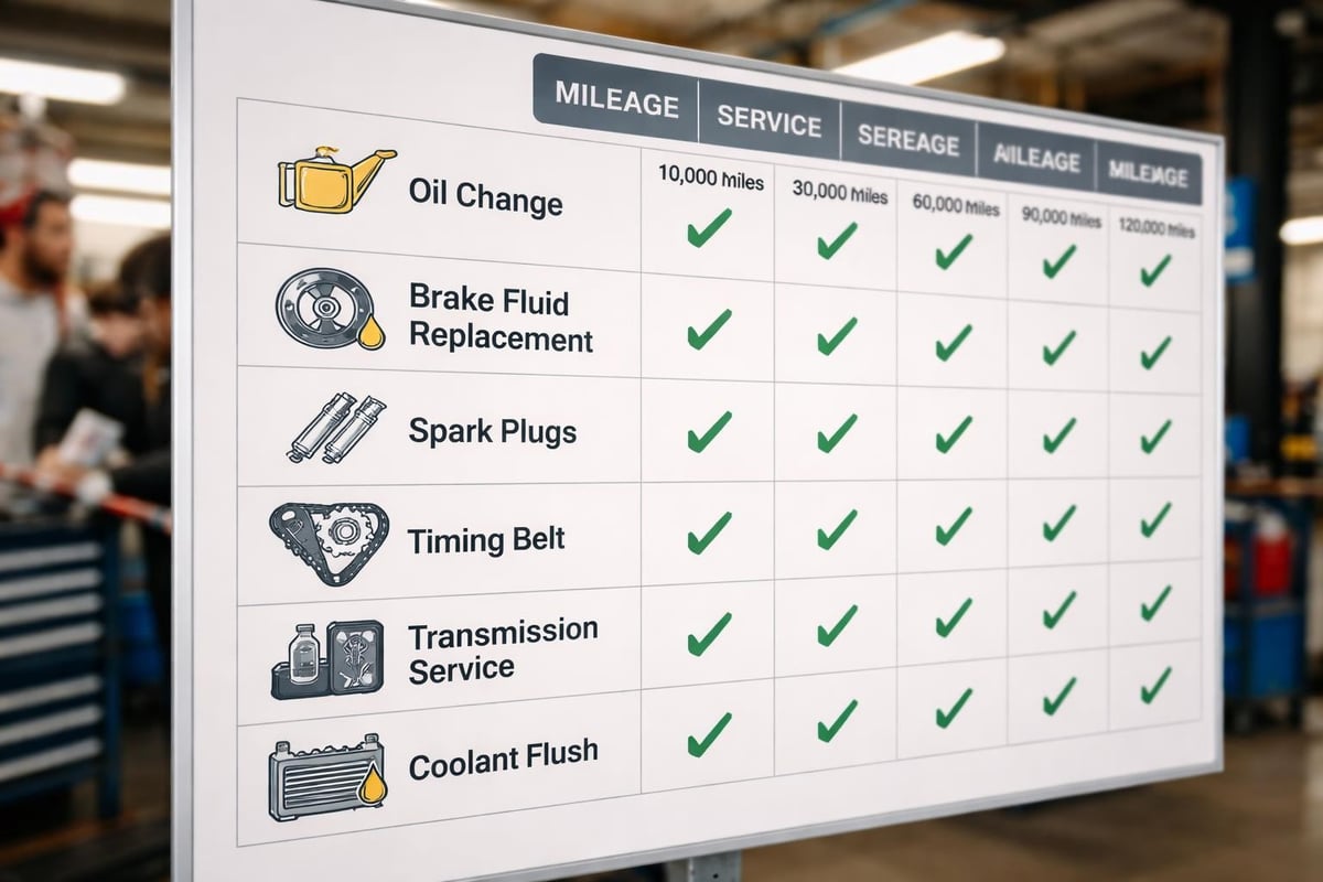Volkswagen maintenance schedule intervals