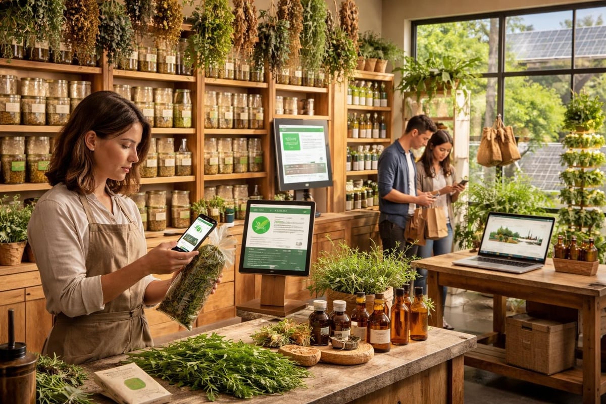 Innovation herboristerie moderne