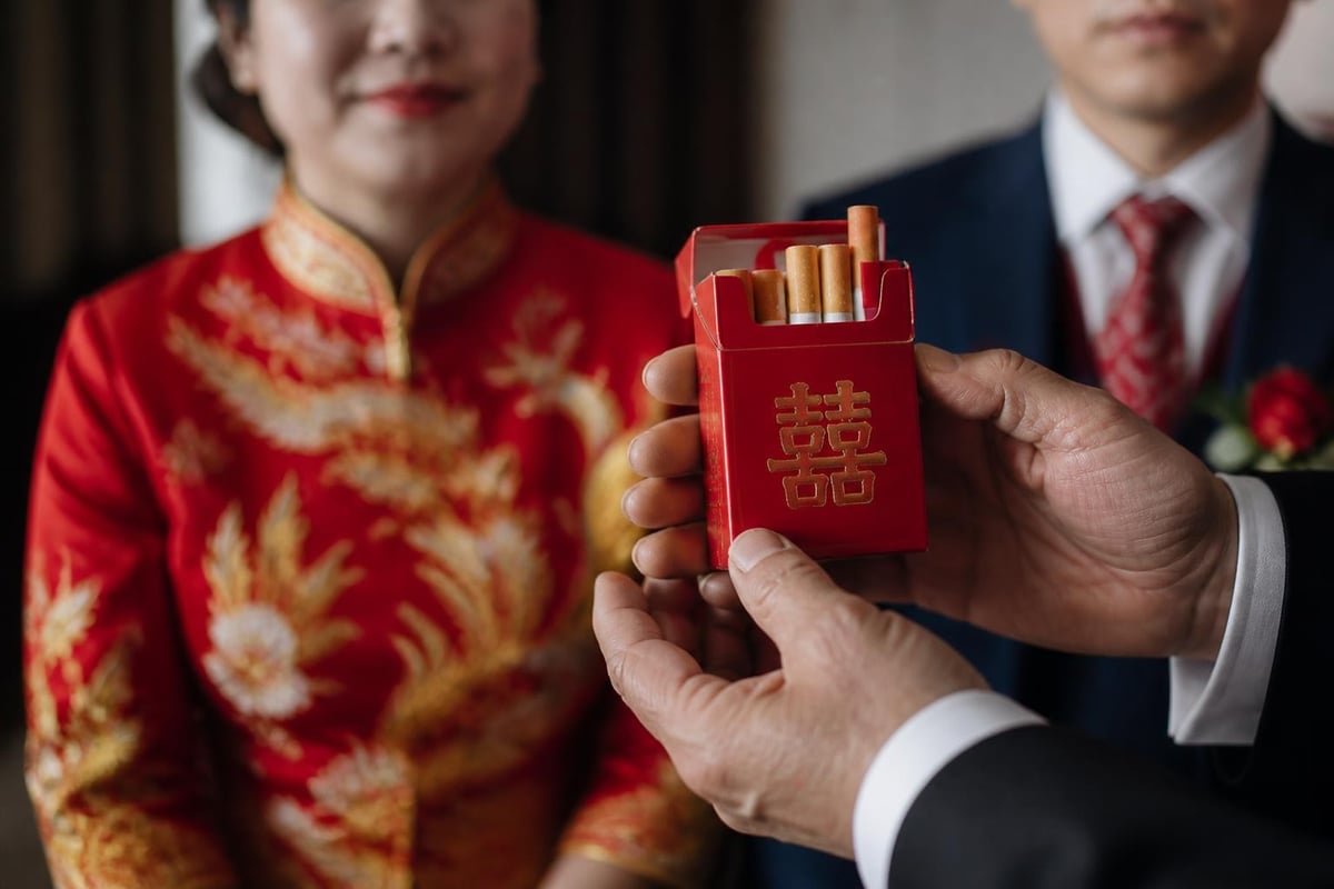 Double happiness cigarette cultural significance