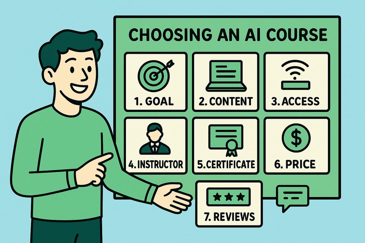 Sådan vælger du det rette AI-kursus: 7 trin til succes