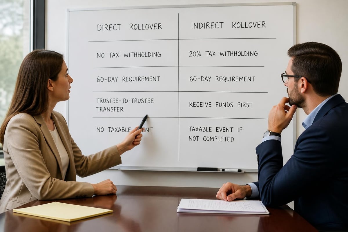 Direct versus indirect rollover process
