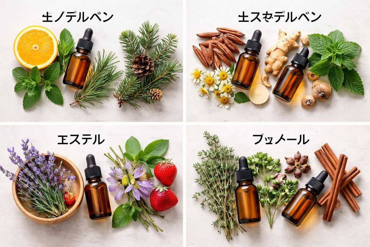 エッセンシャルオイルの化学成分