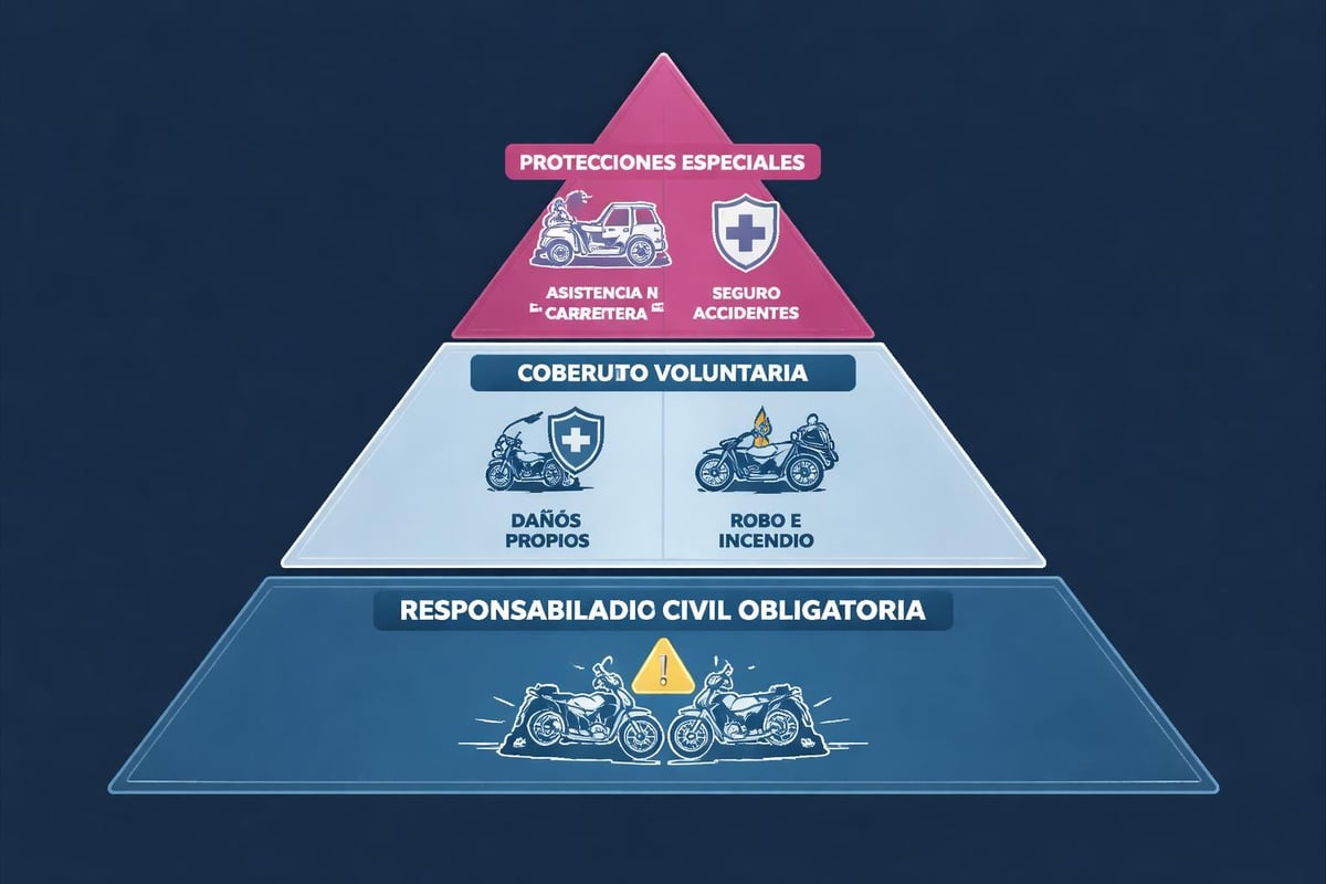 Seguro para Motociclistas: Guía Completa 2026 1 Coberturas esenciales del seguro de moto