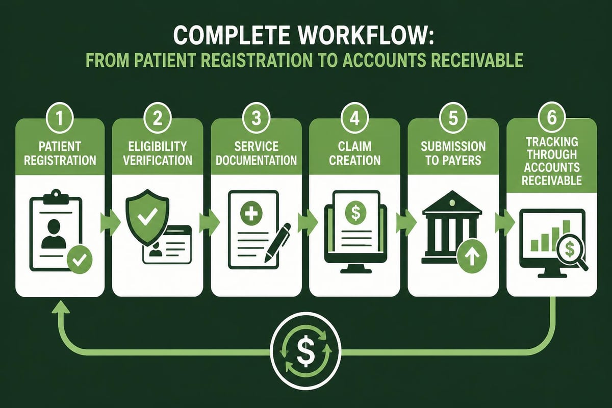 Medical billing workflow stages
